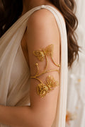 Butterfly Motif Gold-Tone Alloy Armlet